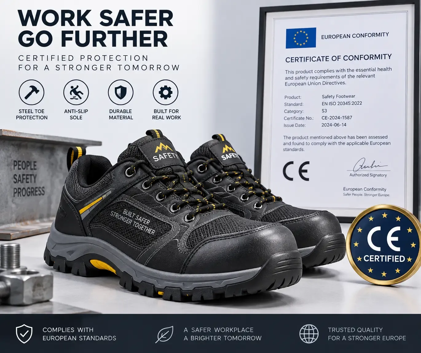 CE certificate safety shoes